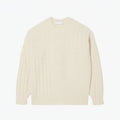 Relaxed Fit Patchwork Effect Wool Sweater